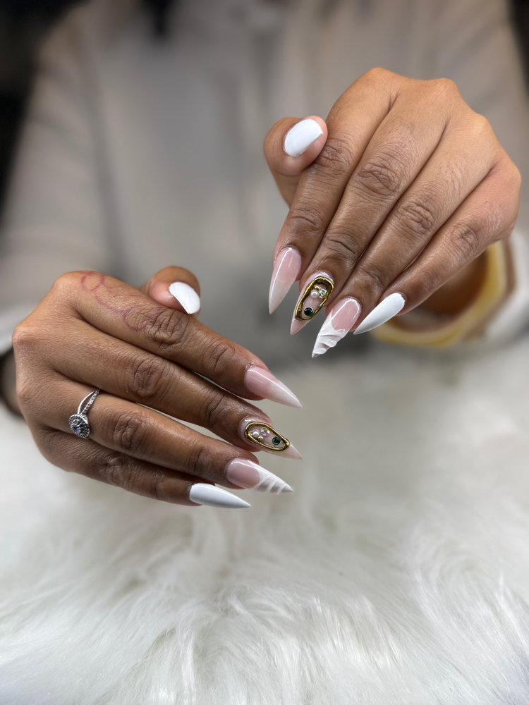 Gel-X Full Set, Long Stiletto