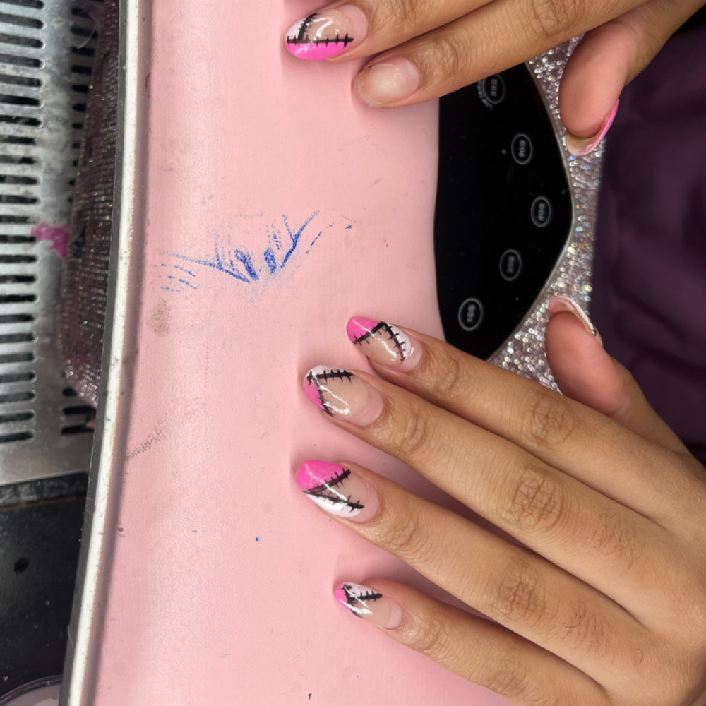 Short Acrylic Fill In at Abbi’s nails & tats💕 in Milan, TN