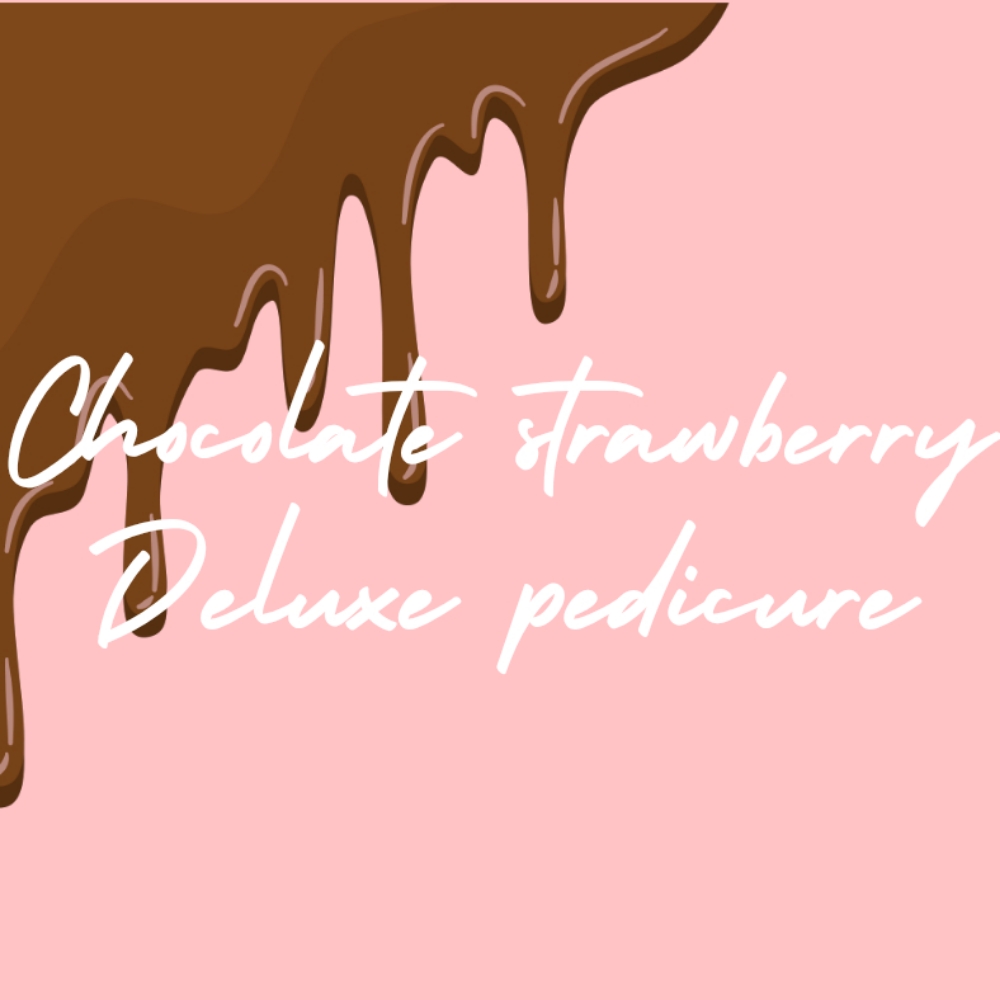 Chocolate Strawberry Deluxe Pedi at Nails by Winnie in Kingsport, TN