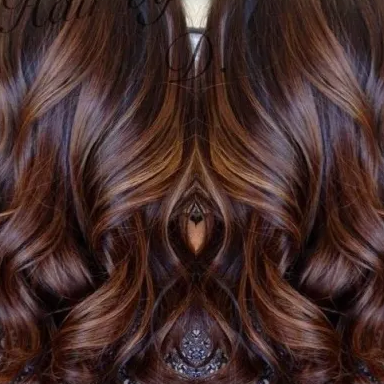 Balayage with a base color