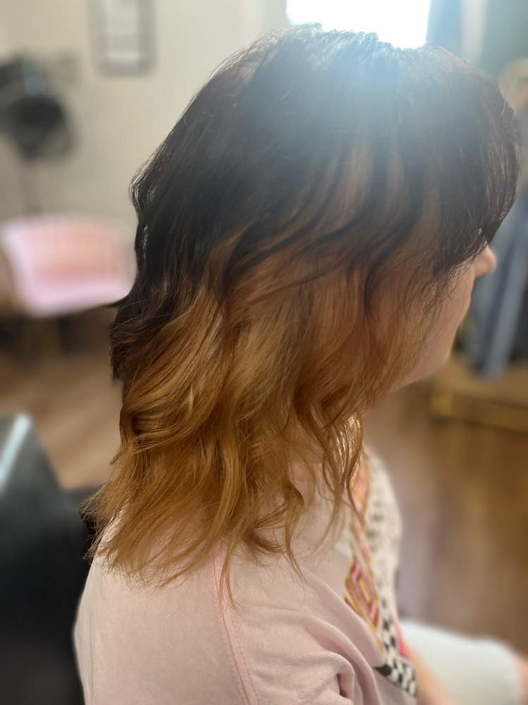 Split Dye And Tone Touch Up