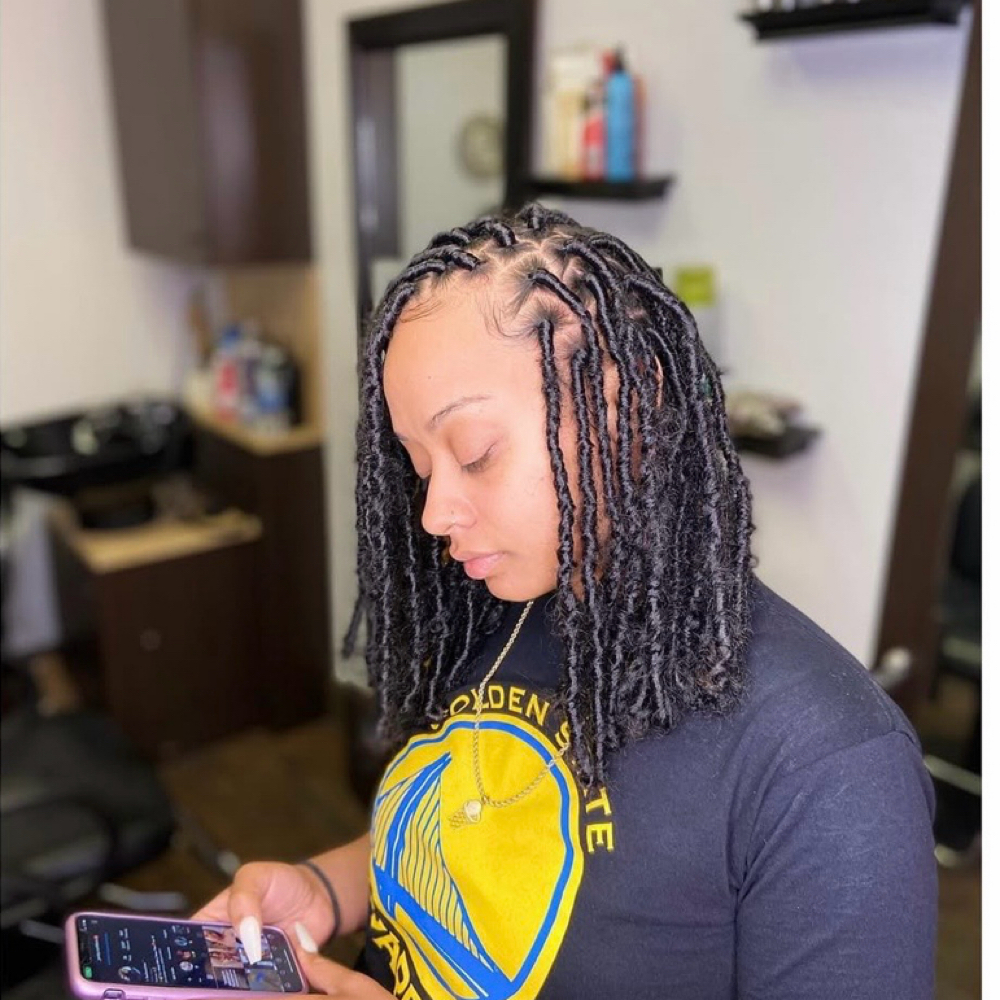 BUTTERFLY -FAUX-LOCS at Glam Braids in Marietta, GA