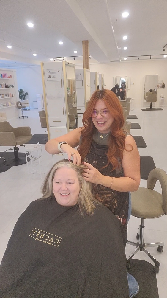 Grey Blending Journey– Consultation at Styled By Shakira in Manchester, NH
