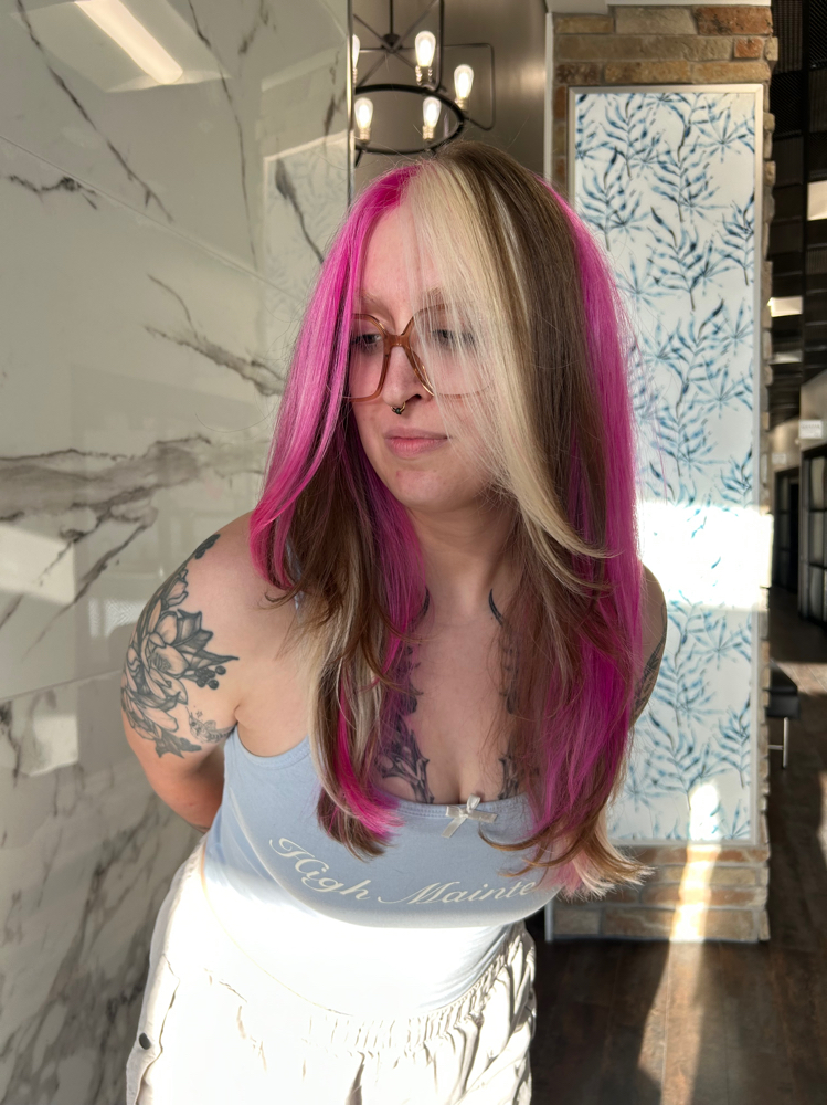 creative color model at Deya Does My Hair in Logan, UT