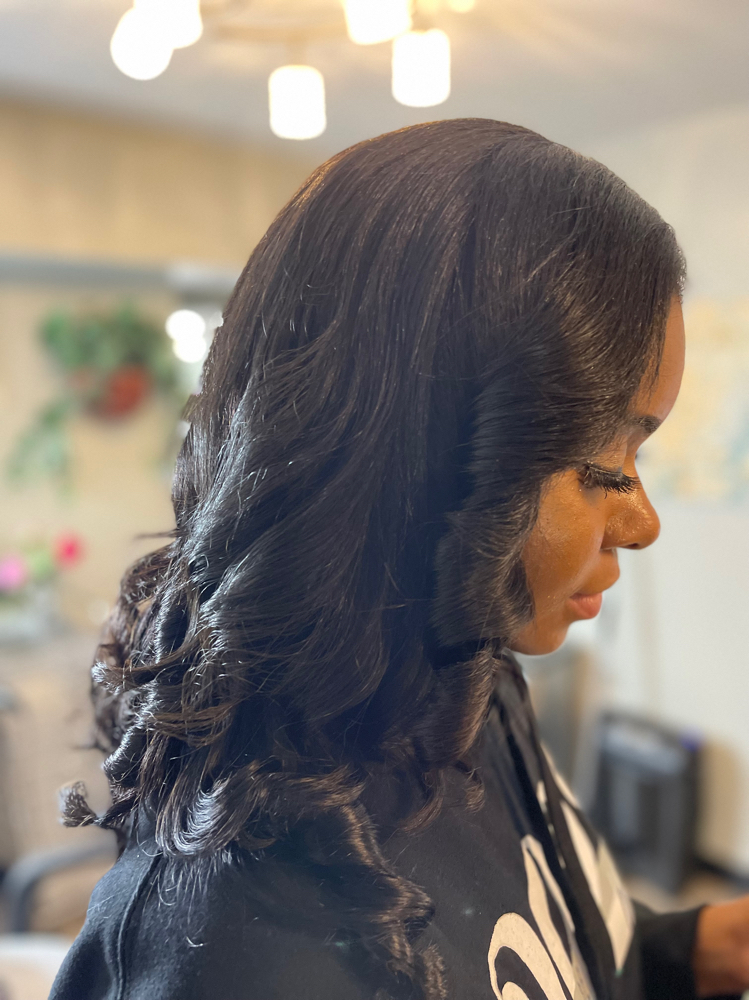 Virgin Relaxer With Basic Styling