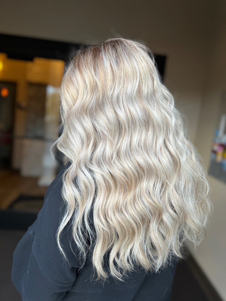 Full head of Dimensional Blonding