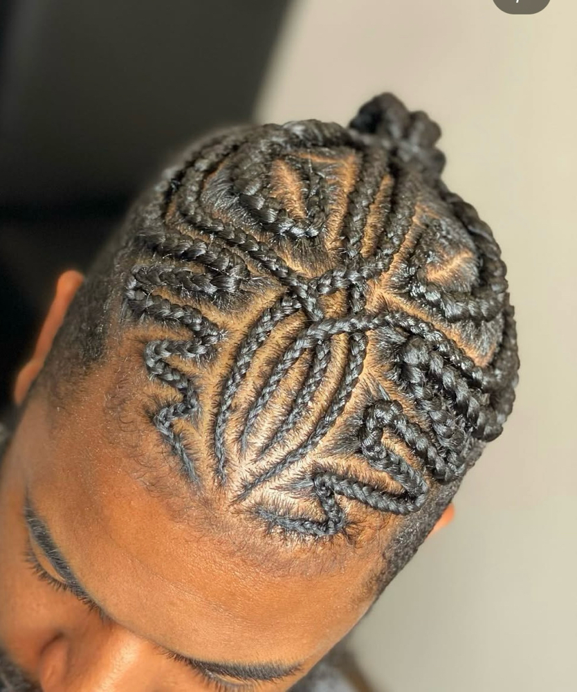 Mens Braid W/ Designs