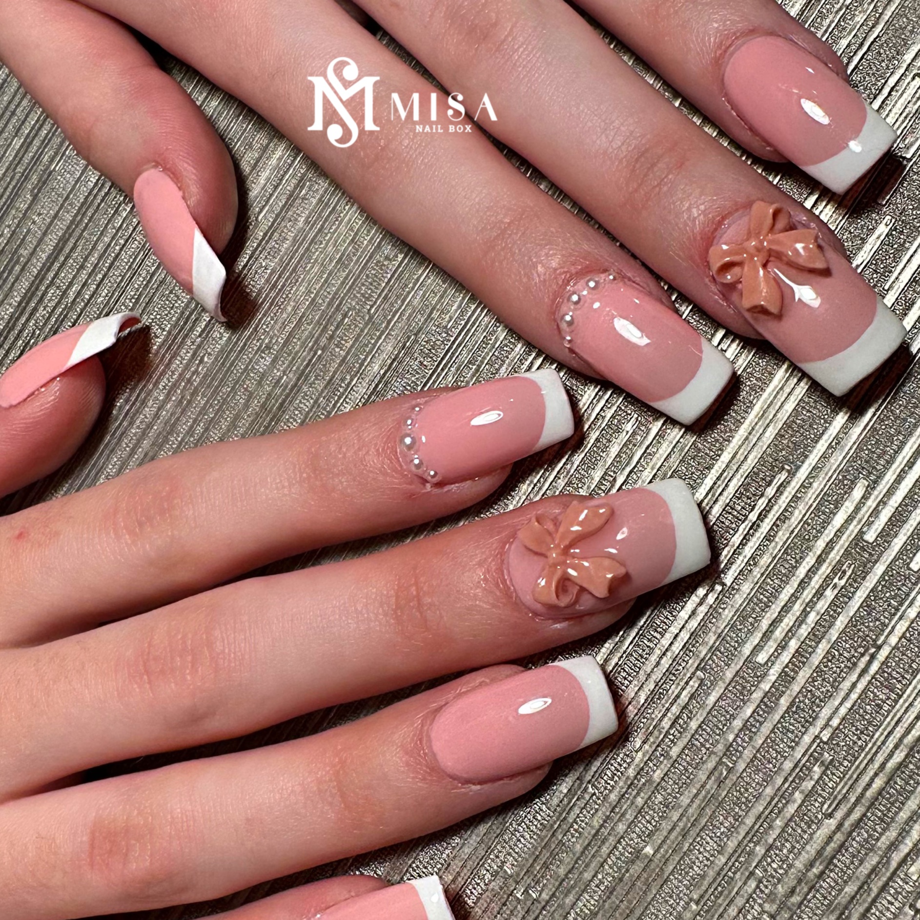 Gel X + French Tip at Misa Nail in ROCHESTER, MN