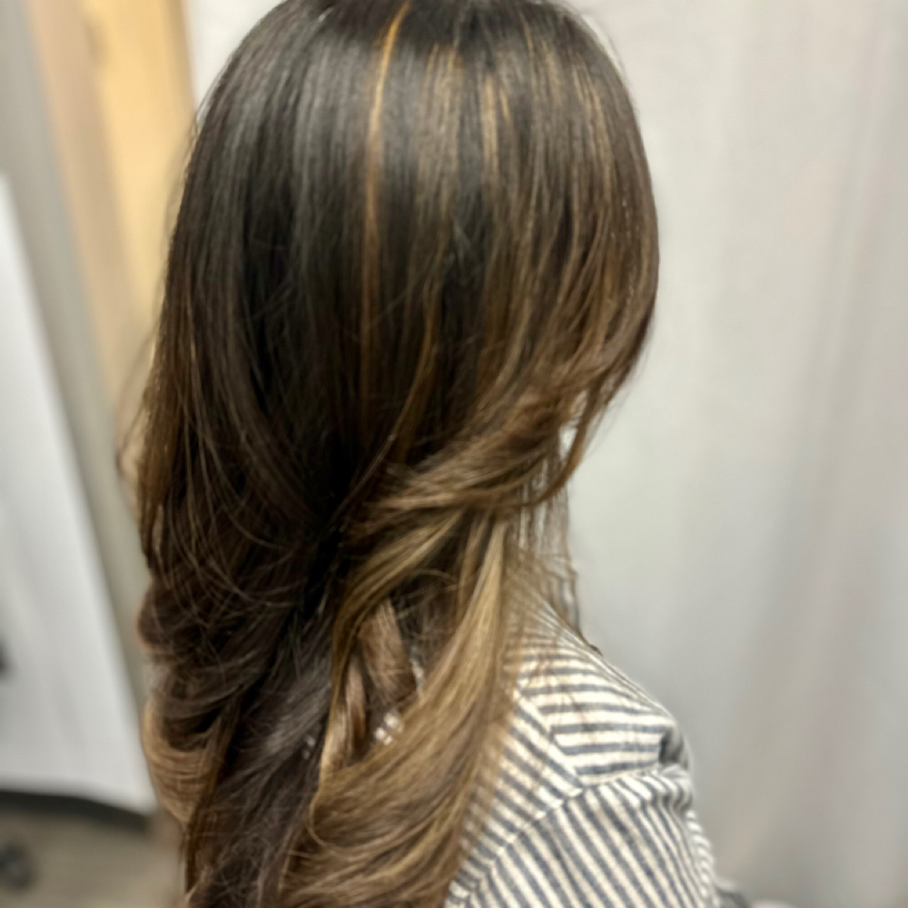 Half Head Balayage/Foils - w/Toner at JHare Salon in 33410