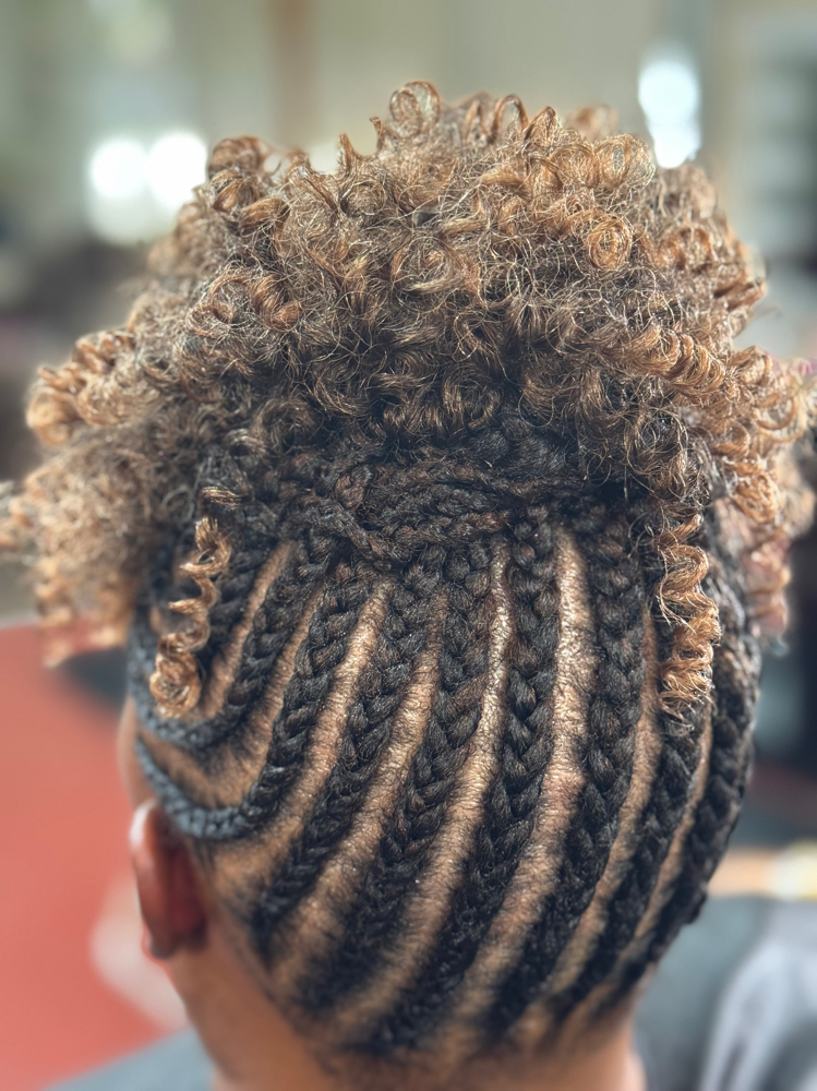 Feed In Corn Row Updo