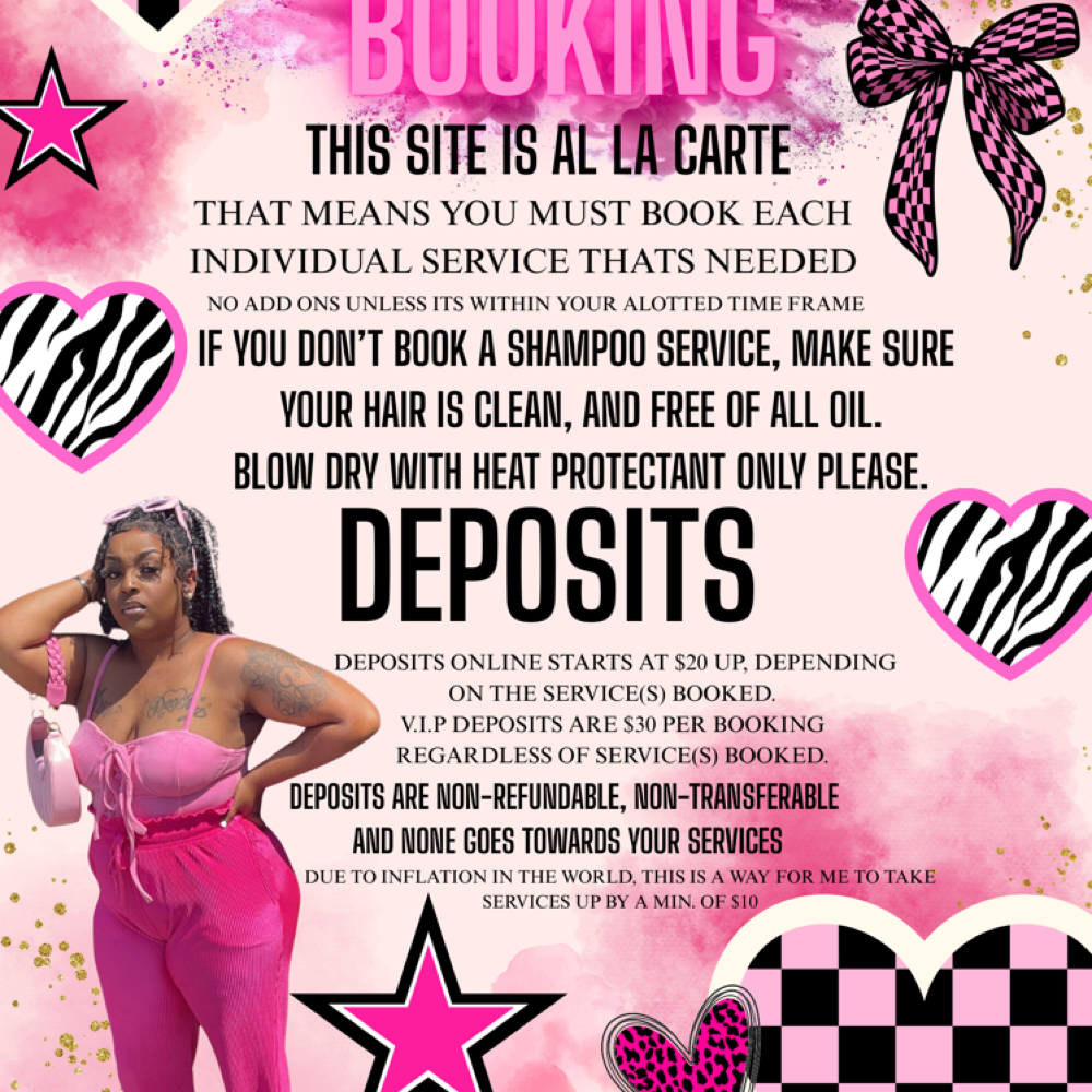 Please Read Before Booking‼️💞