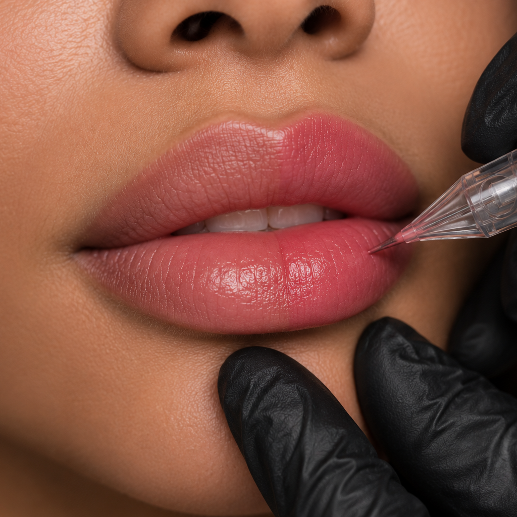 Lip Neutralization (Touch-Up) at Unveil PMU Studio in new york, NY