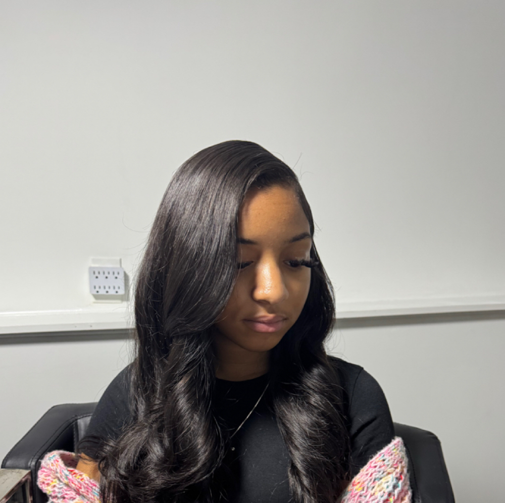Traditional Sew In W/ 18in Raw Hair at Brandon Shavon in Snellville, GA