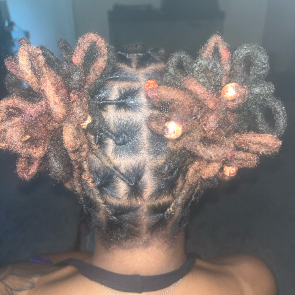 Double Petal Bun at Loc.dRomance❤️ in Waldorf, MD