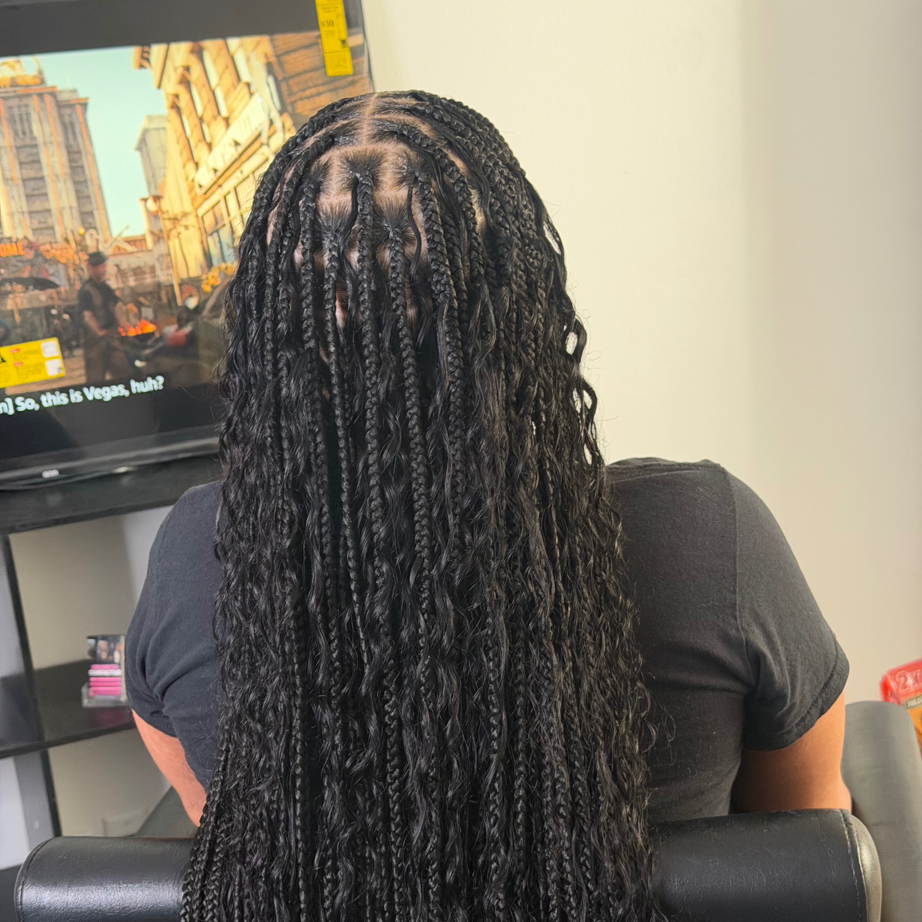 Medium Knotless W/ Boho at Braidsby Laziria in Milwaukee, WI