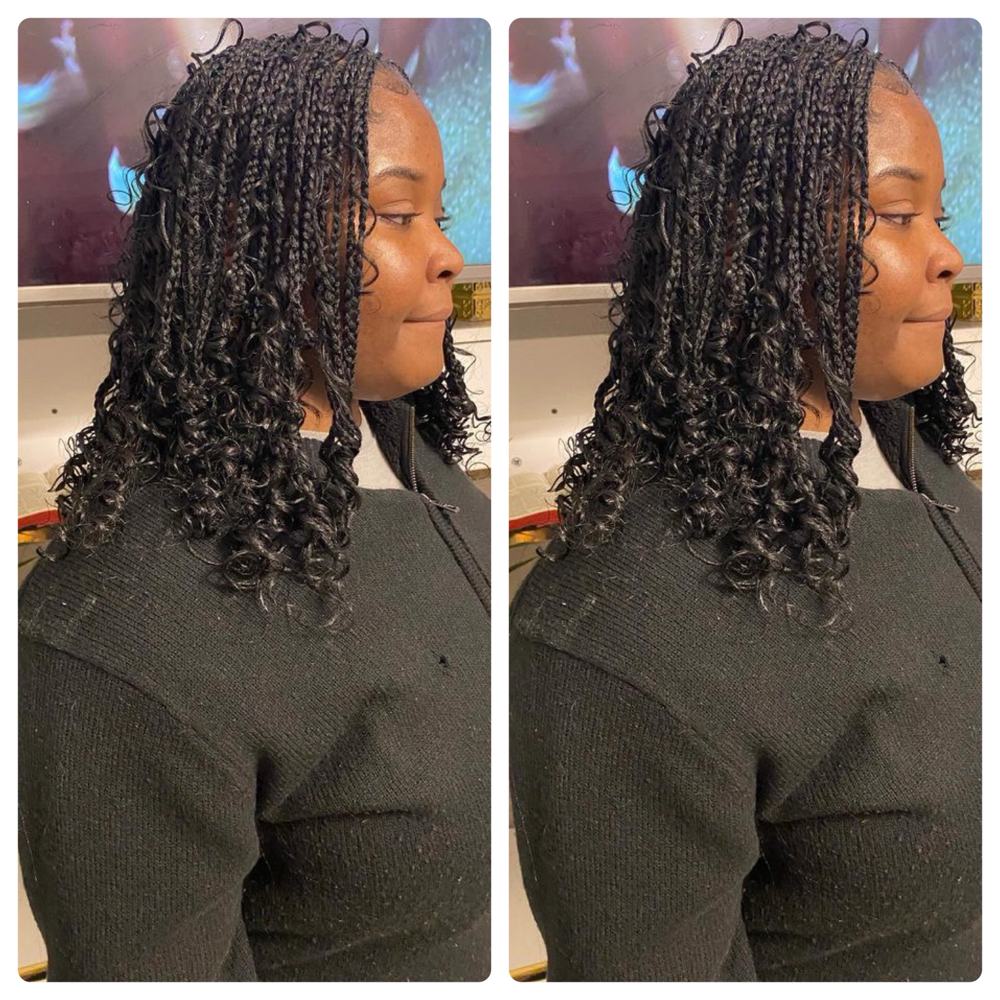 Shoulder Knotless Braids