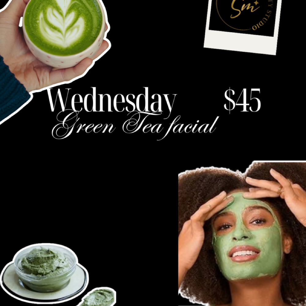 Green Tea Facial Wednesday Only at Shape Me Beauty Studio in Midland, TX