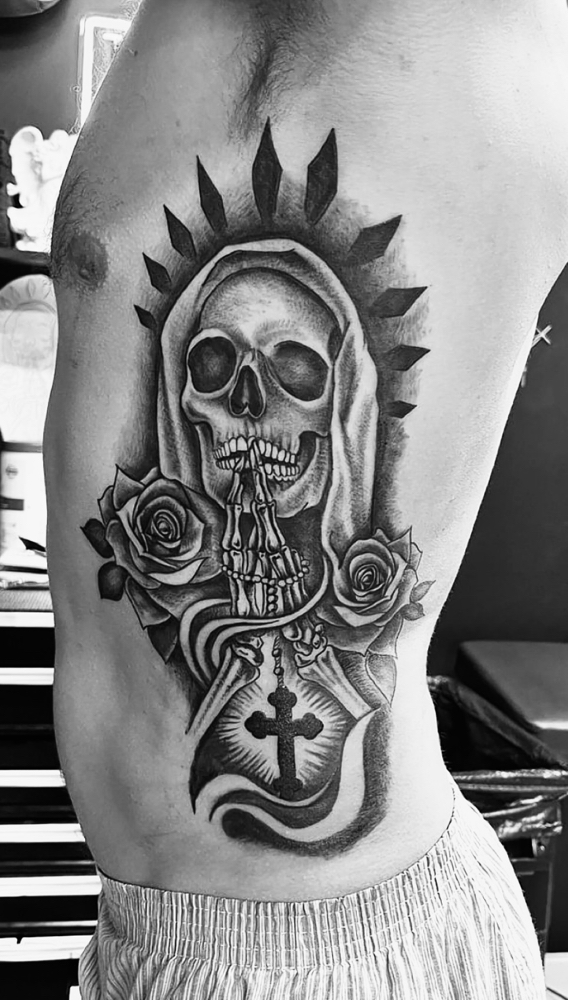 (whole Side) Rib Cage at Selena Maria Tattoos in Greece, NY