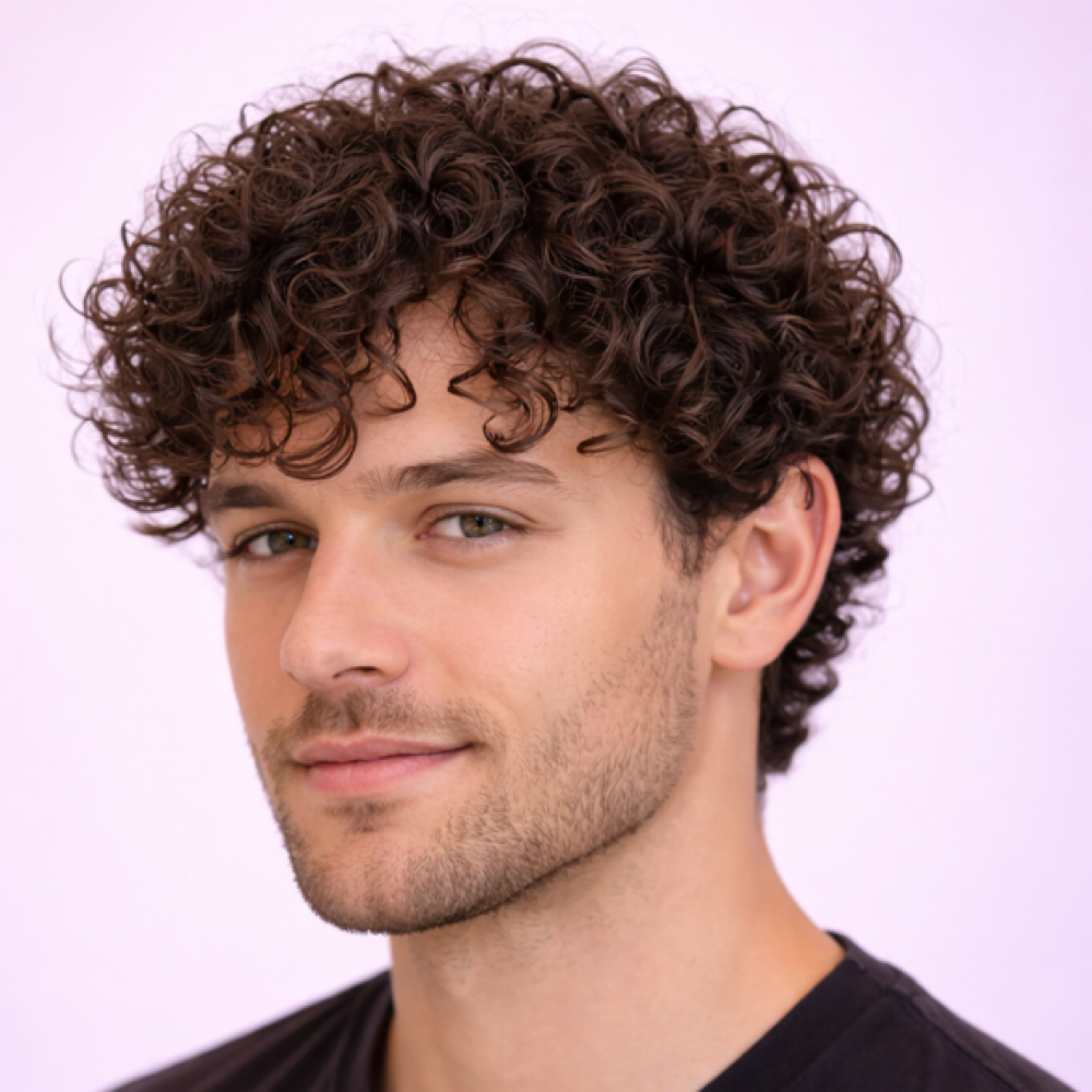 MEN PERMANENT WAVE at Color Me Royal Salon in Kyle, TX