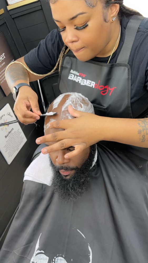 Straight Razor Head Shave