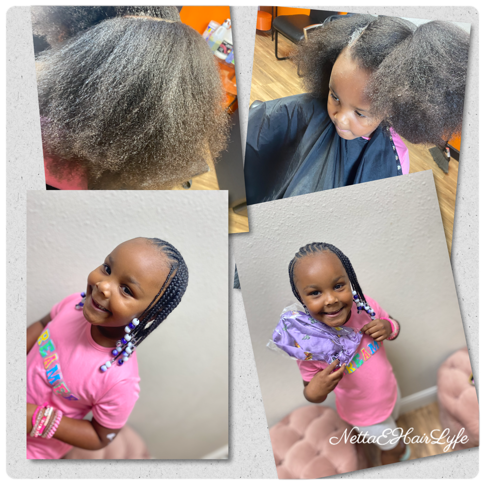 Basic Cornrow With Natural Hair