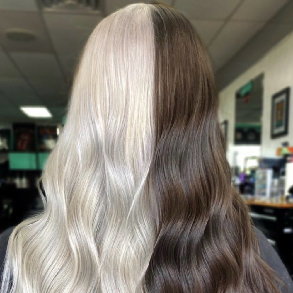 Split Dye at Head Case Beauty and Barber Company in Canby, OR