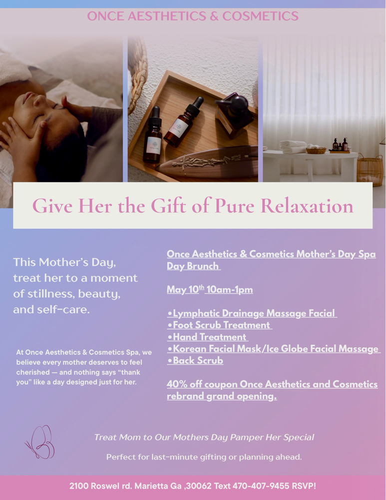 Mother’s Day spa brunch special