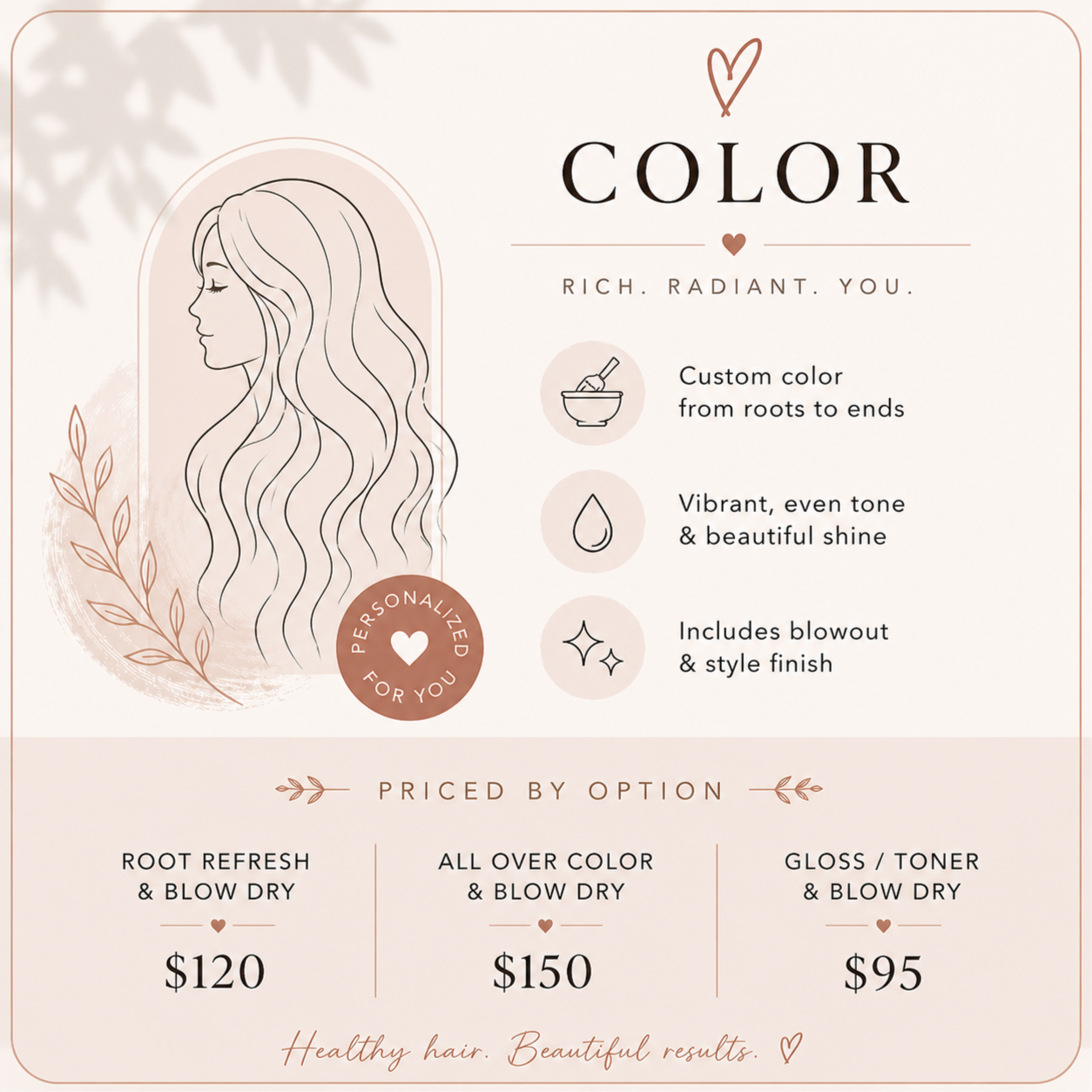 Color w/ Partial Highlight & Dry at Nicholes Blank Canvas in Montgomery, TX