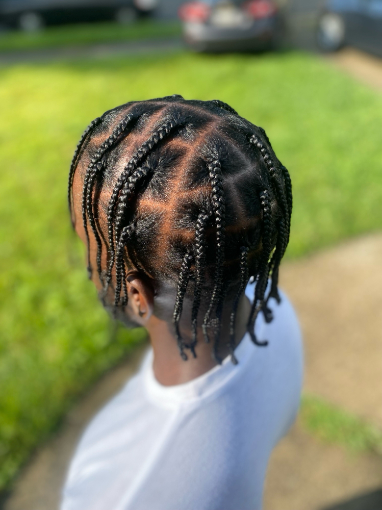 Single braids Natural hair