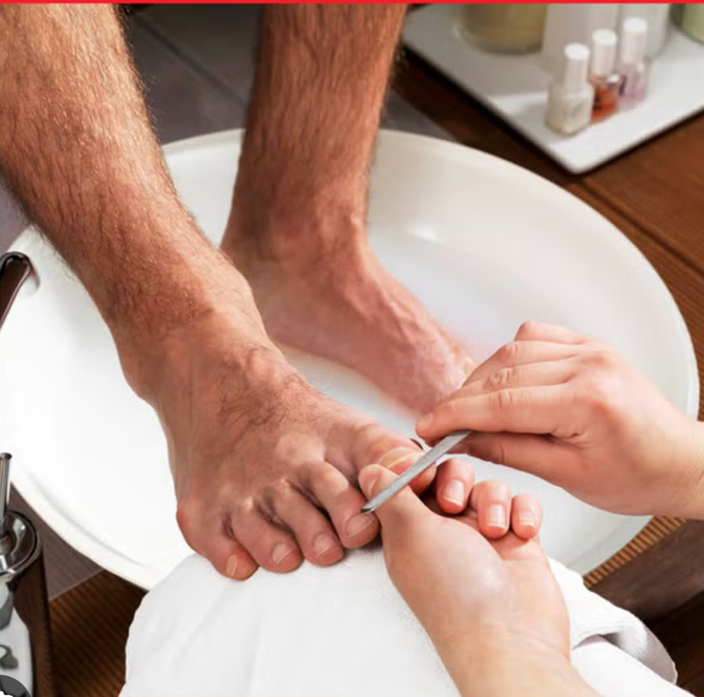 Hard Working Feet pedicure