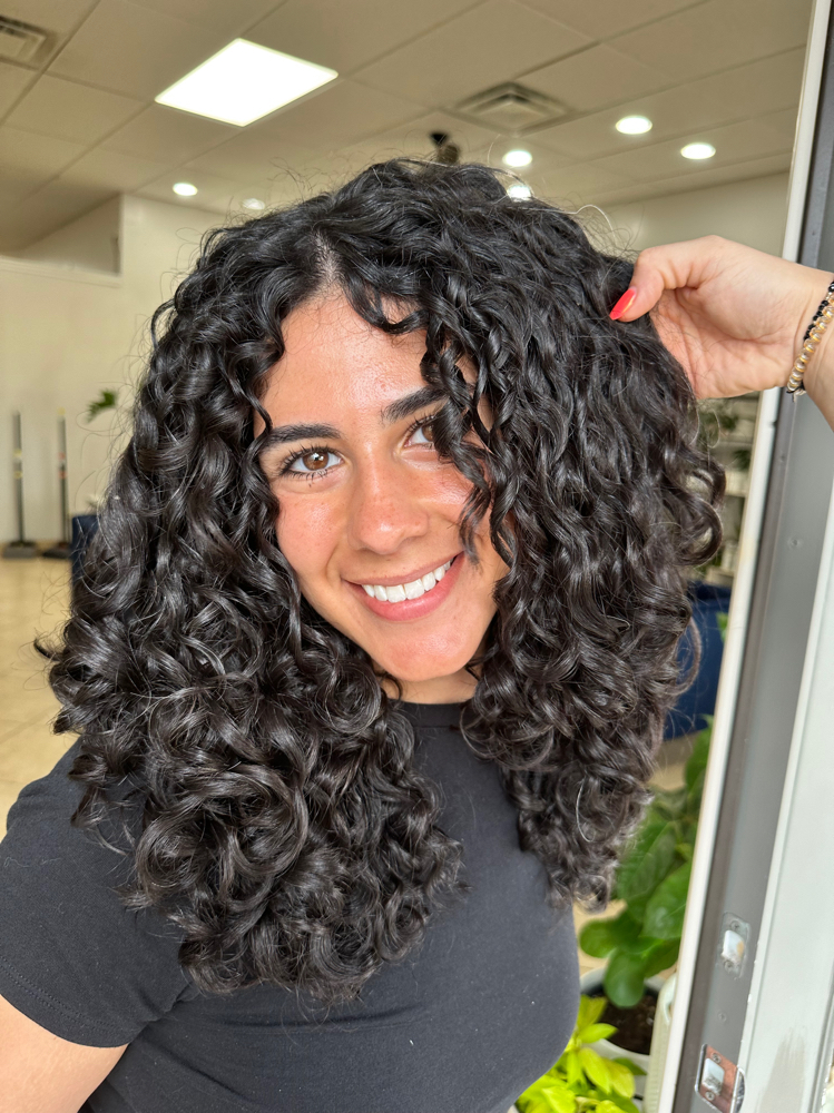 Curly Haircut at Earth & Fire Hair Studio in San Antonio, TX