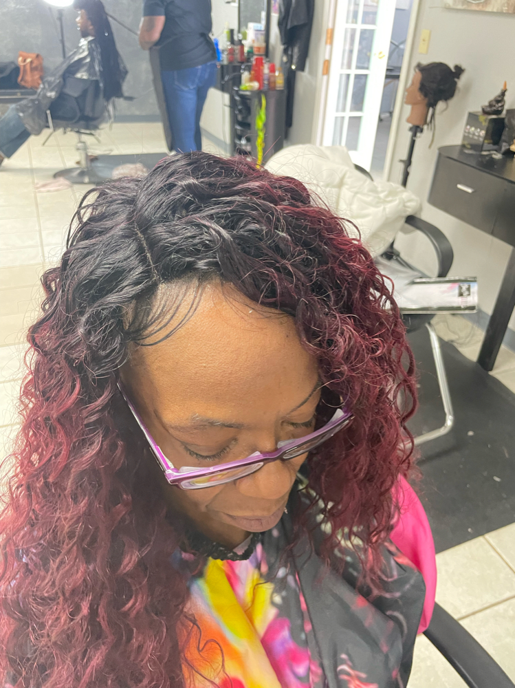 Traditional sew-in