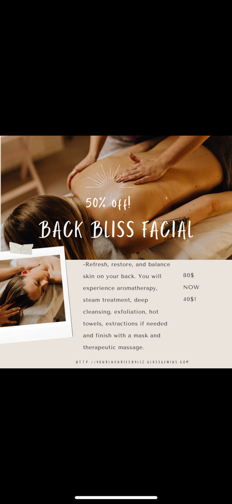 Back Bliss Facial Special (june)