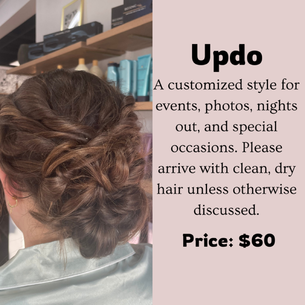 Updo at Styling by Destiny in Portland, MI
