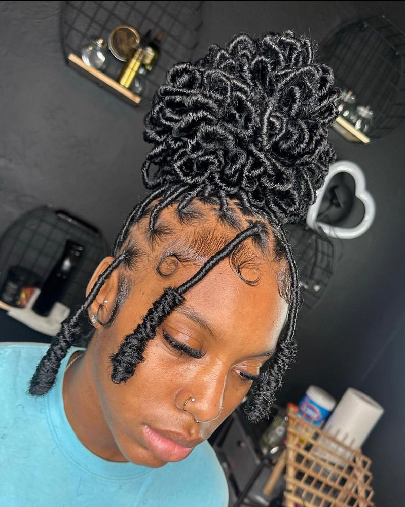 (Add-on) Soft Locs Ponytail Up-do
