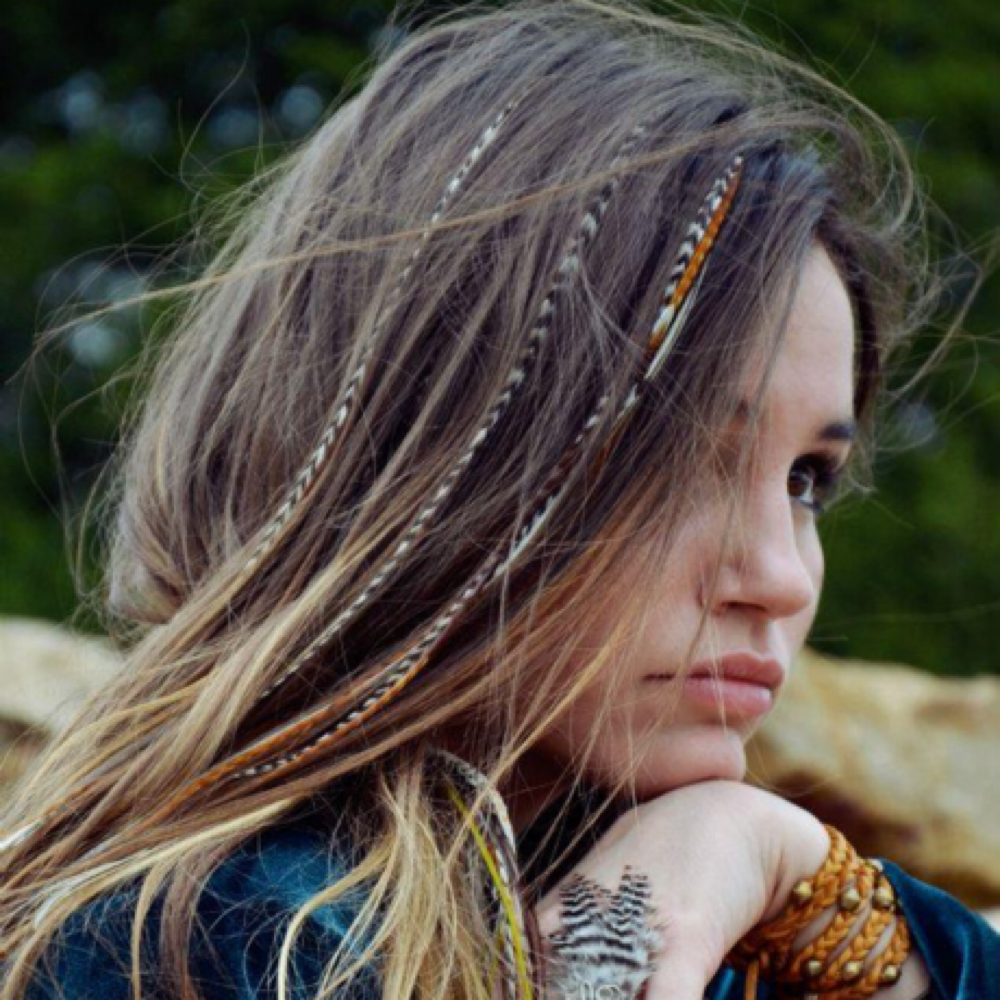 Feather Adornment at Amanda Duffy in Above, VT