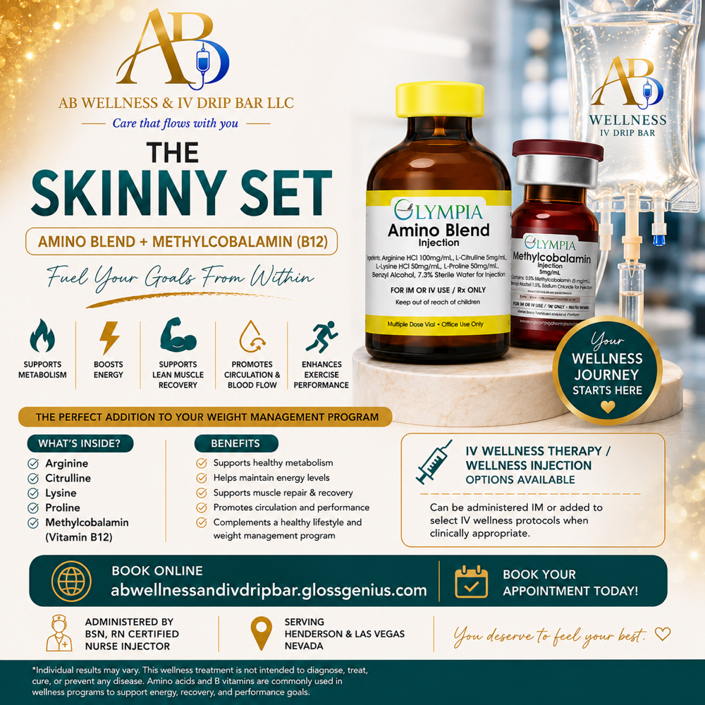 Skinny Set IV at AB Wellness & IV Drip BAR in Henderson, NV