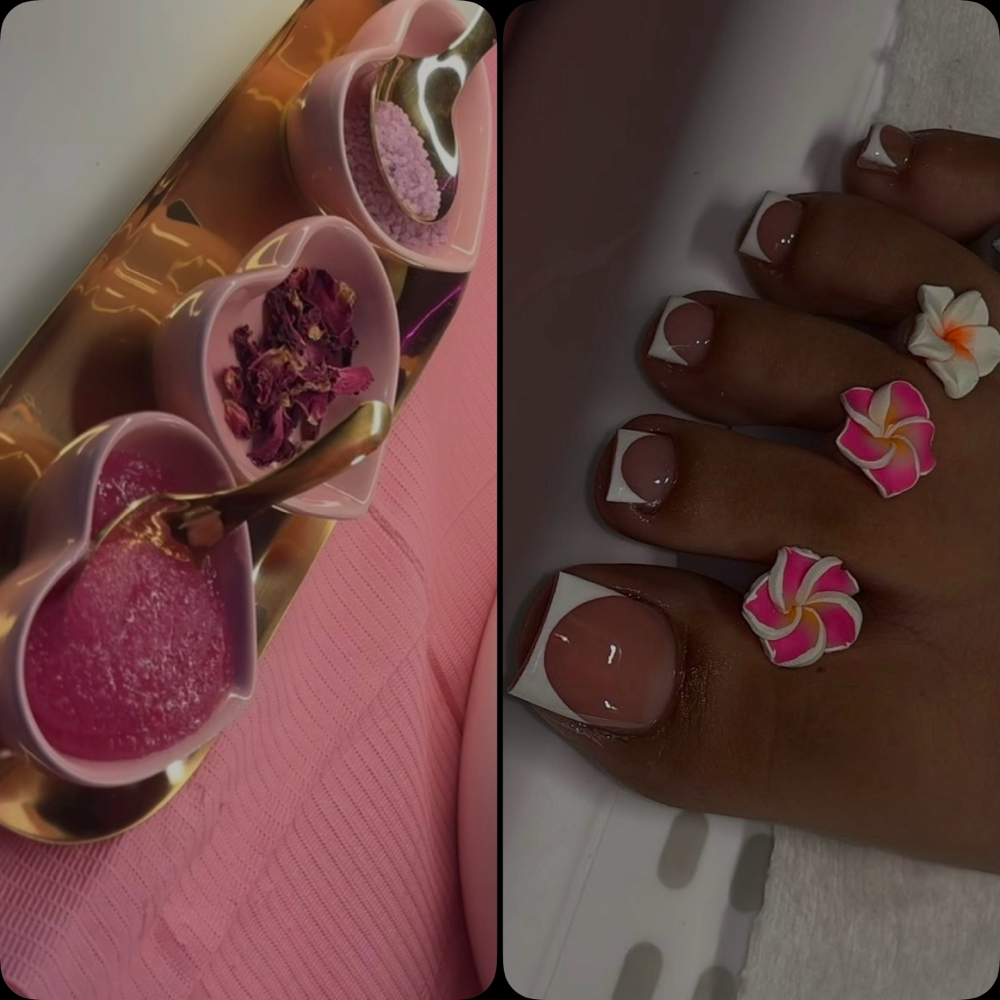 Lux Pedicure Princess Pkg at French Nails & Cocktails by Princess Bling Nail Studio in Dallas, TX