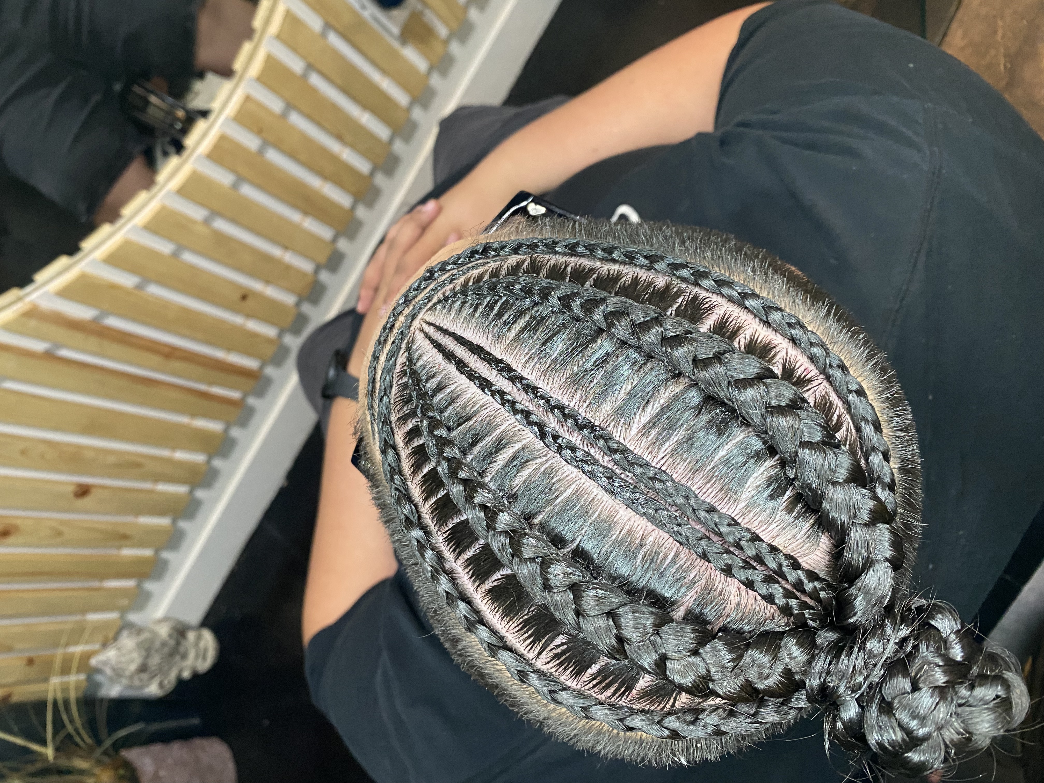 "Manbun" Cornrows at Twisted By KayKay in Murray, UT
