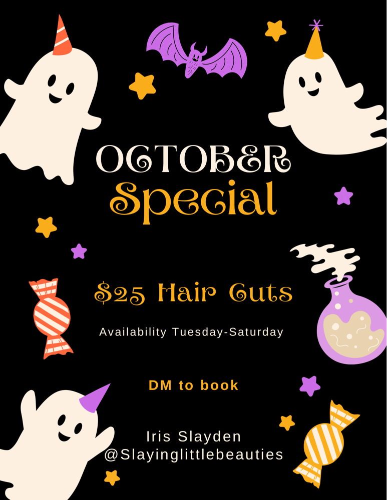 October Hair Cut Special