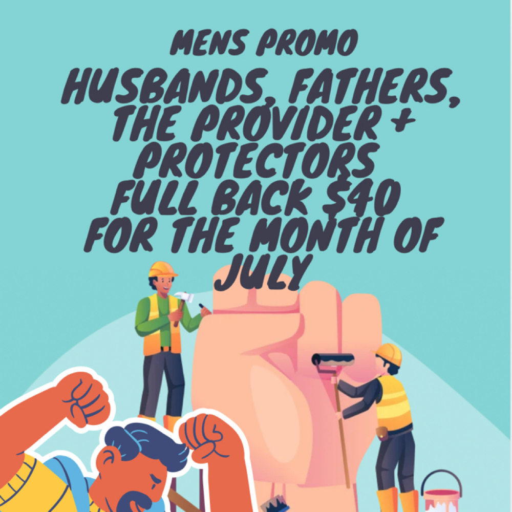 Mens Full Back Summer Promotion at Heavenly Aesthetics LLC in Miami, FL