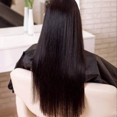 Protein treatment at Blossoms HTX Hair Studio in Spring, TX