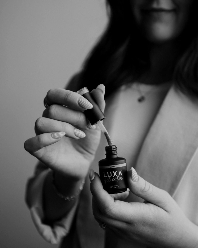 SNS Nails With French Design