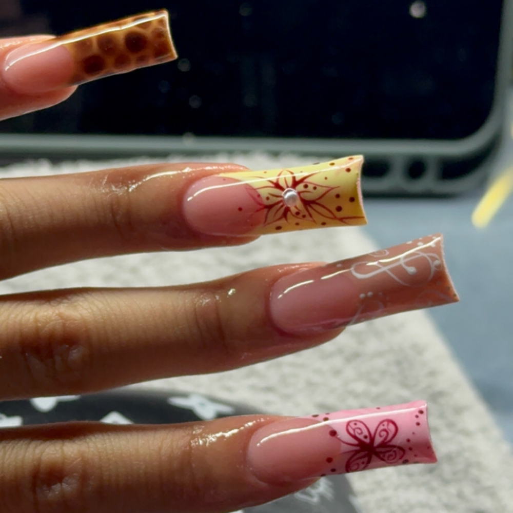 Long Polygel Nails at Nails X KayKay in Clearfield, UT