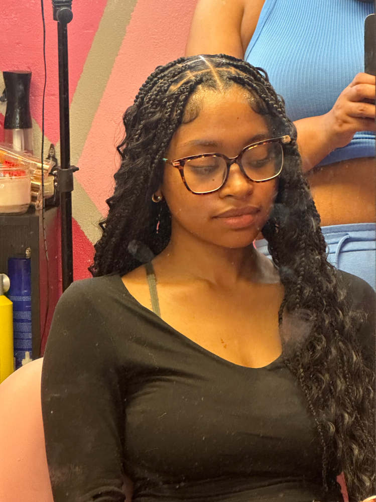 Small Knotless Goddess Braids at Layed By Liyah in Yakima, WA