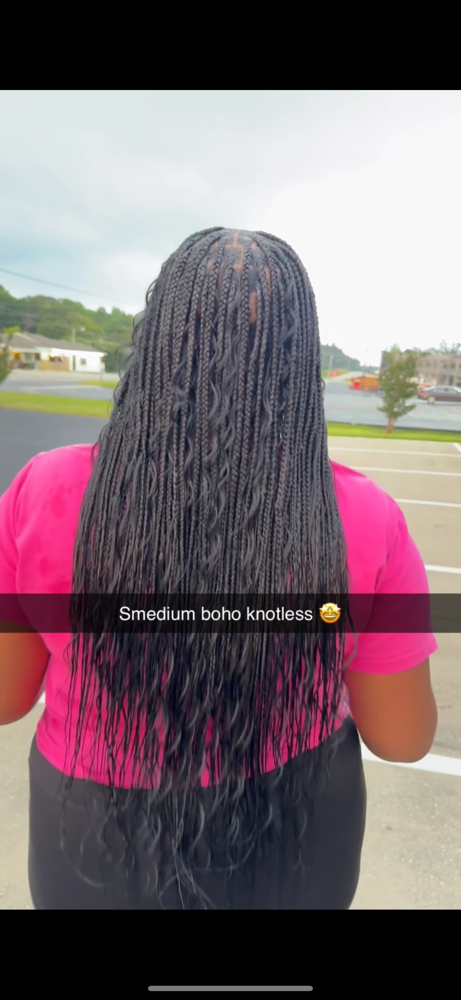Smedium Knotless (human Boho )