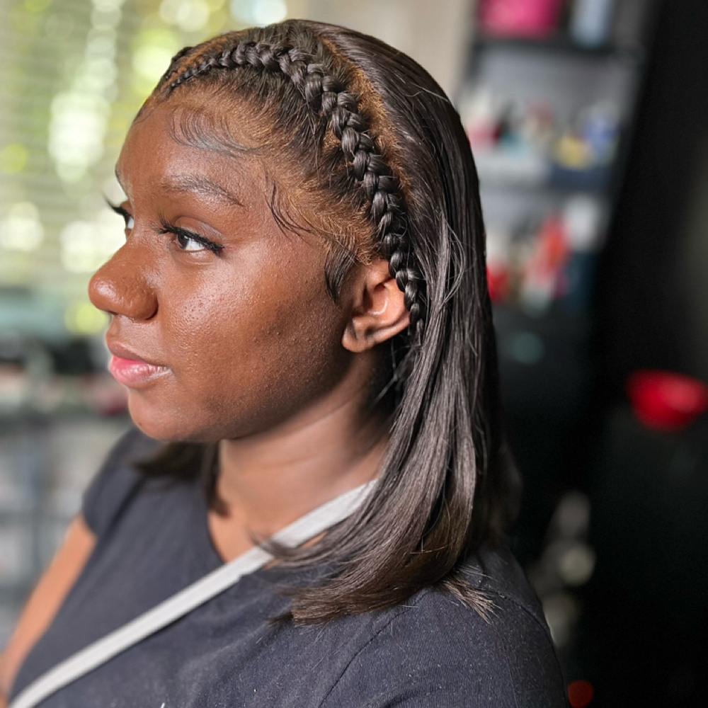 Lace Frontal Wig Install at Aligned Hair & Wig Studio in Snellville, GA
