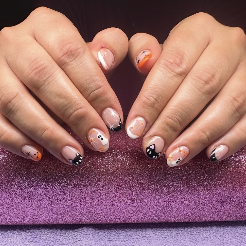 Hand Painted Nail Art