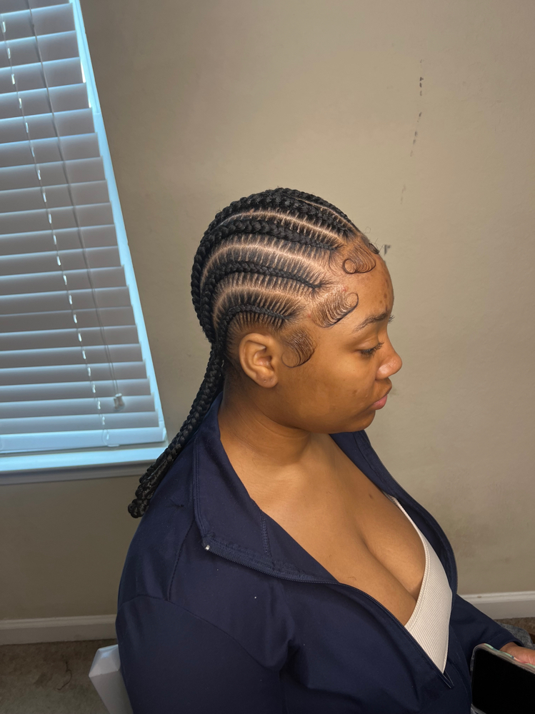Large Stitch Braids at Hair By Kenny 🦋 in Brentwood, TN