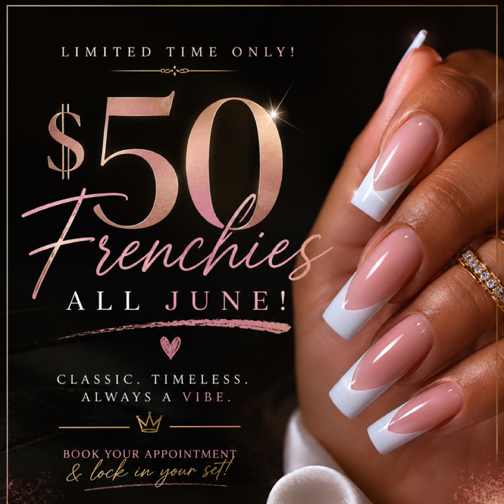 Short Frenchie Deal at QueenTeeNailsLLC in Newport News, VA